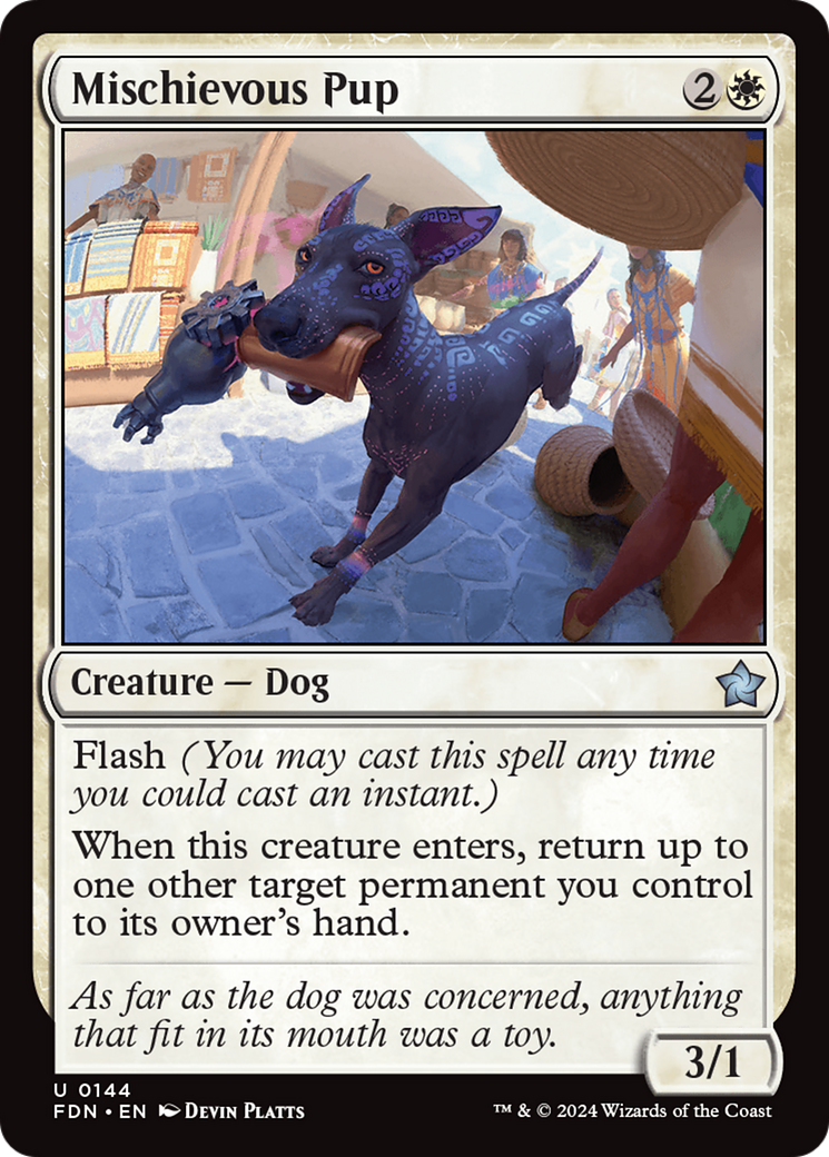 Mischievous Pup (FDN-144)  - Foundations