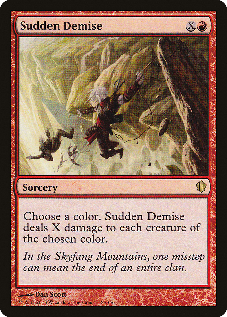 Sudden Demise (C13-124)  - Commander 2013