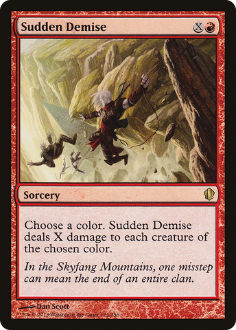 Sudden Demise (C13-124)  - Commander 2013