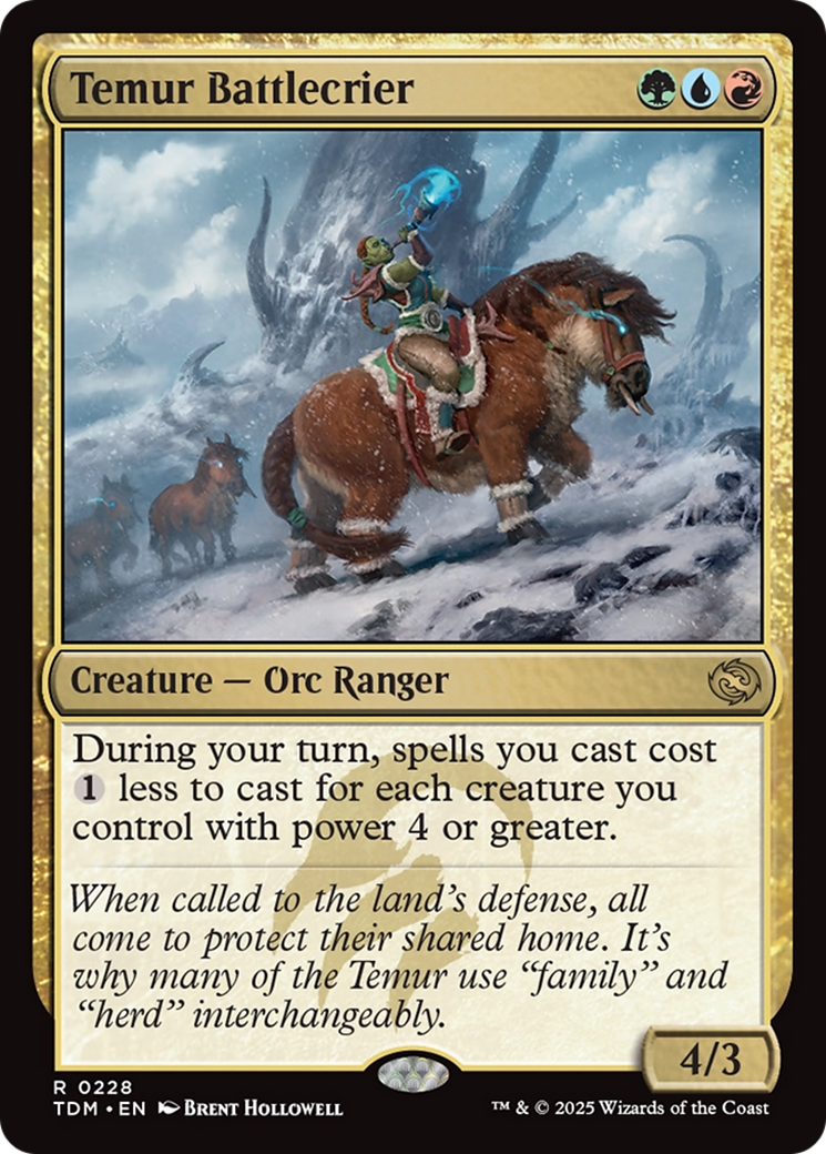 Temur Battlecrier (TDM-228)  - Tarkir: Dragonstorm