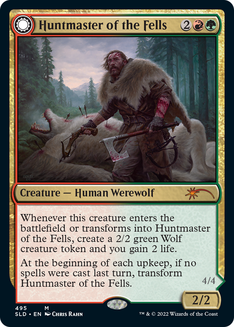 Huntmaster of the Fells (SLD-495)  - Secret Lair Drop: (Double Faced Transform)