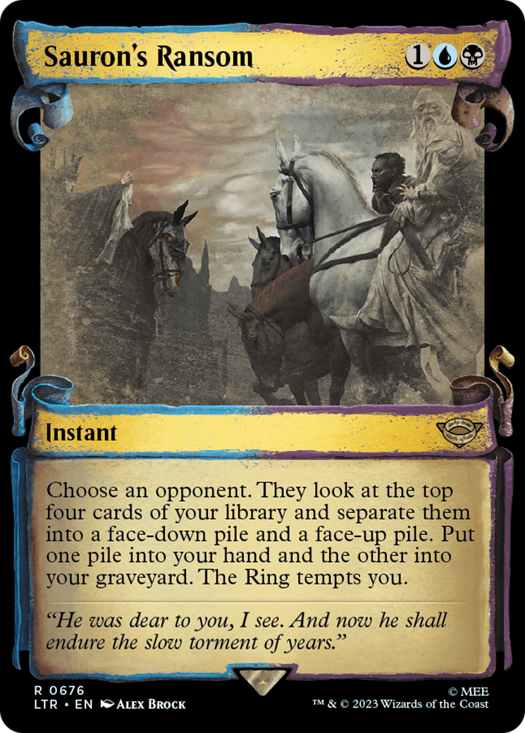 Sauron's Ransom (Showcase Scrolls) (LTR-676) - The Lord of the Rings: Tales of Middle-earth: (Showcase)