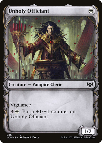 Unholy Officiant (Showcase) (VOW-286)  - Innistrad: Crimson Vow: (Showcase)