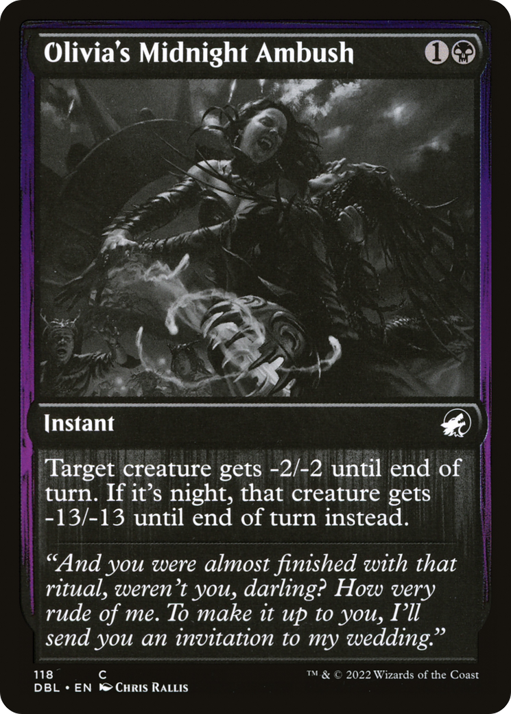 Olivia's Midnight Ambush (DBL-118) - Innistrad: Double Feature Foil