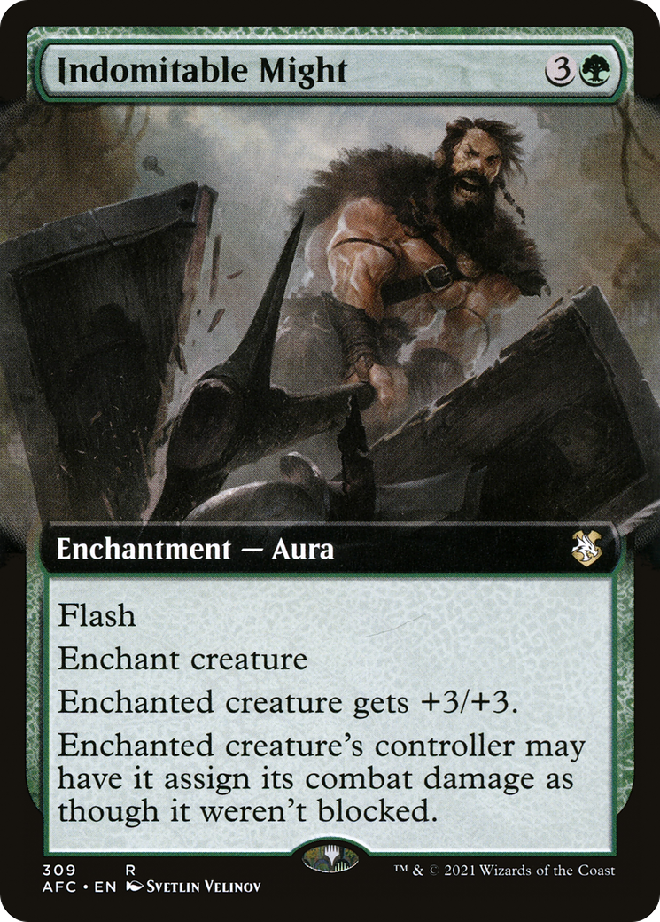 Indomitable Might (Extended Art) (AFC-309) - Adventures in the Forgotten Realms Commander