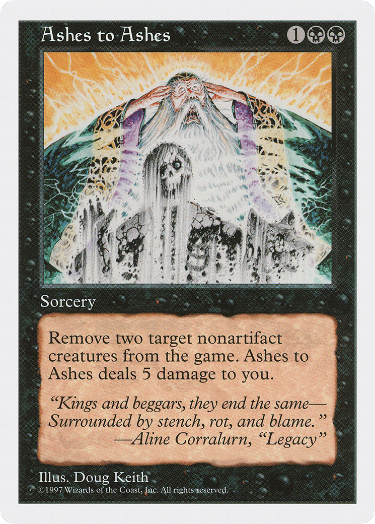 Ashes to Ashes (5ED-141)  - Fifth Edition