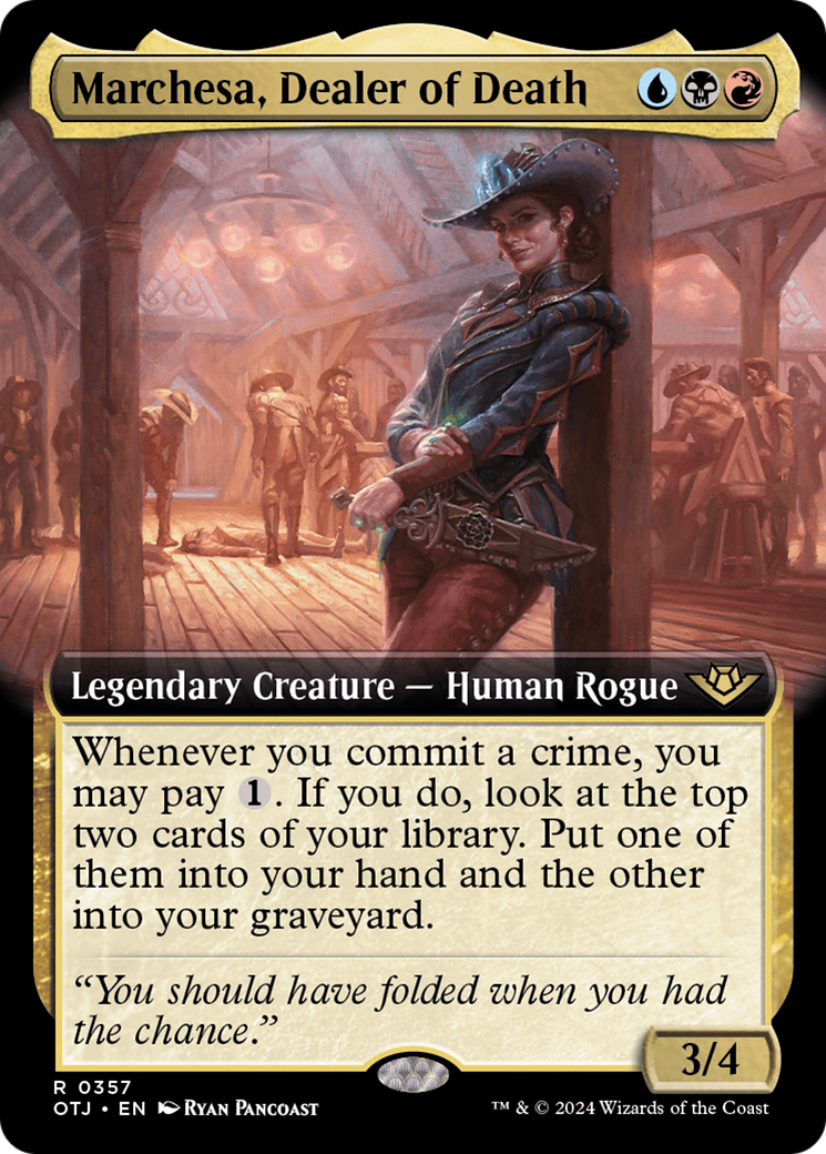 Marchesa, Dealer of Death (Extended Art) (OTJ-357)  - Outlaws of Thunder Junction: (Extended Art)