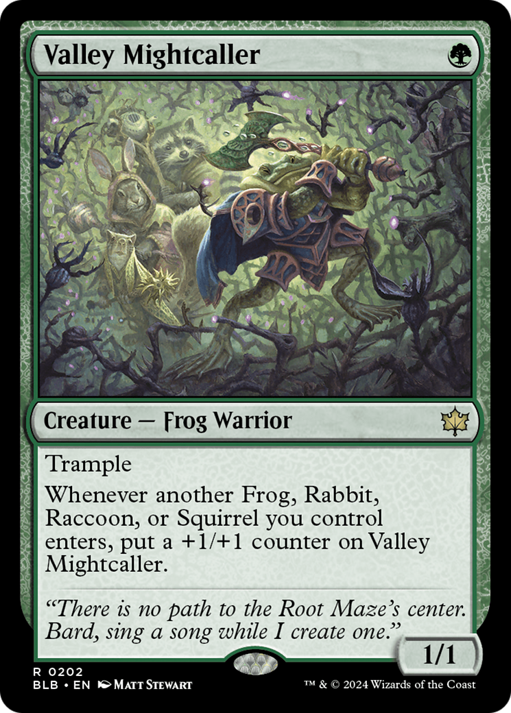 Valley Mightcaller (BLB-202)  Foil - Bloomburrow