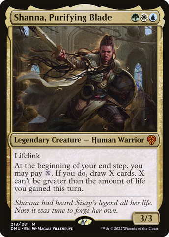Shanna, Purifying Blade (DMU-218)  - Dominaria United