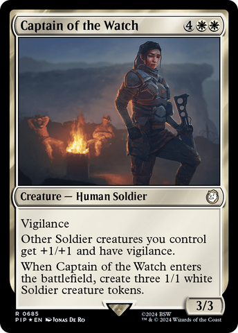 Captain of the Watch (Surge Foil) (PIP-685) - Fallout Foil