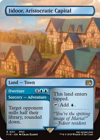 Jidoor, Aristocratic Capital (Borderless) (FIN-311)  Foil - FINAL FANTASY