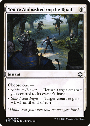 You're Ambushed on the Road (AFR-043)  Foil - Adventures in the Forgotten Realms