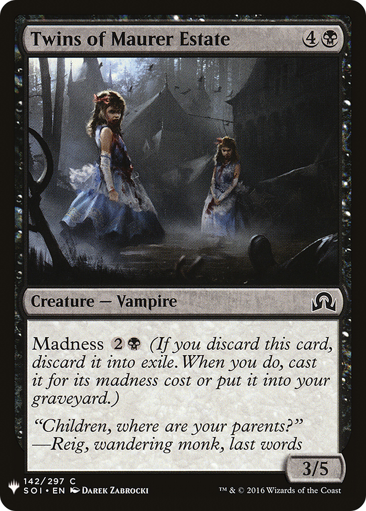 Twins of Maurer Estate (LIST-SOI-142)  - The List