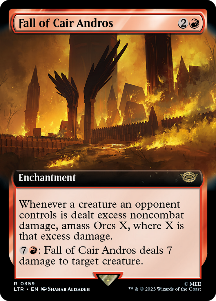 Fall of Cair Andros (Extended Art) (LTR-359)  - The Lord of the Rings: Tales of Middle-earth: (Extended Art)