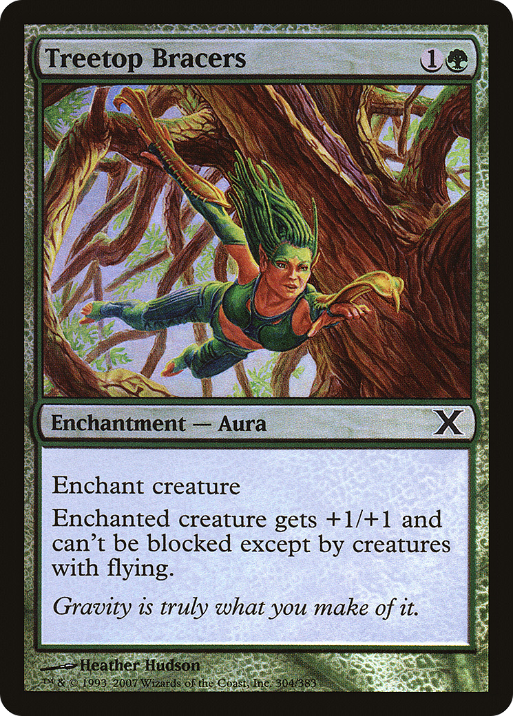 Treetop Bracers (10E-304★)  Foil - Tenth Edition