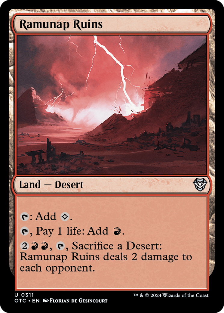Ramunap Ruins (OTC-311)  - Outlaws of Thunder Junction Commander