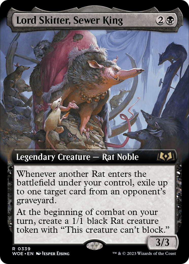 Lord Skitter, Sewer King (Extended Art) (WOE-339)  Foil - Wilds of Eldraine: (Extended Art)