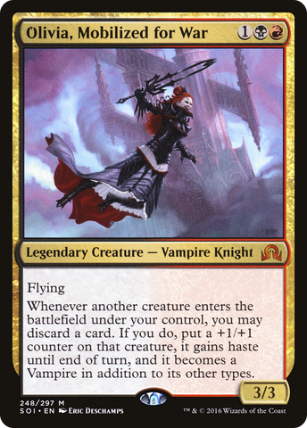 Olivia, Mobilized for War (SOI-248)  Foil - Shadows over Innistrad