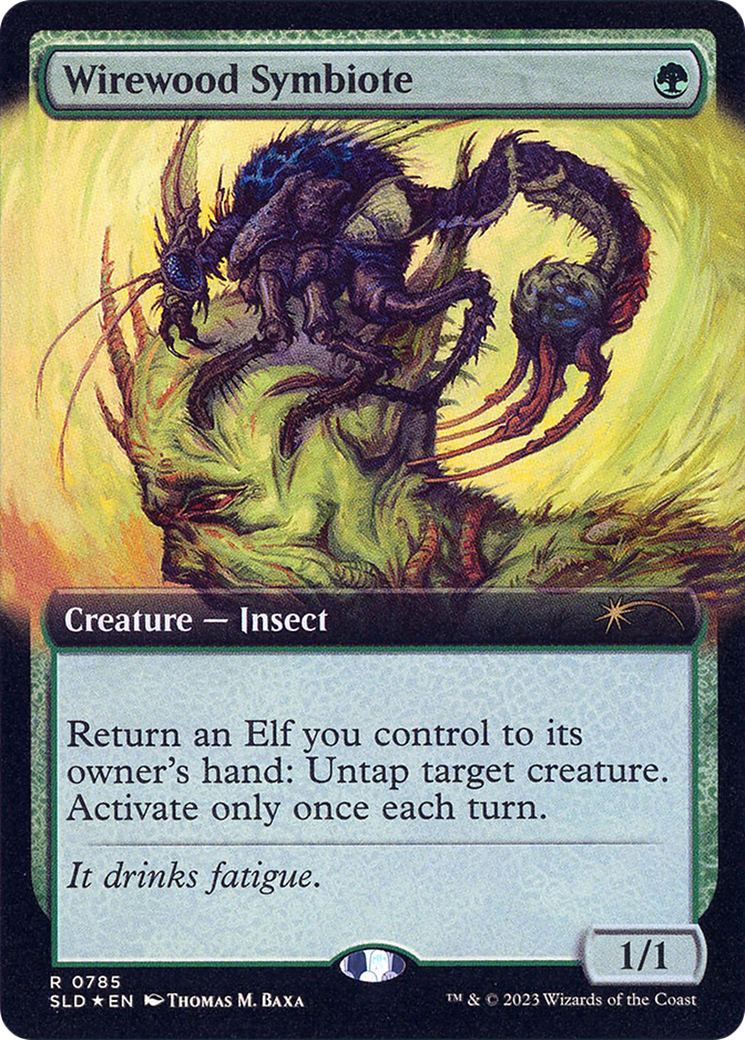 Wirewood Symbiote (Extended Art) (SLD-785) - Secret Lair Drop: (Extended Art) Foil