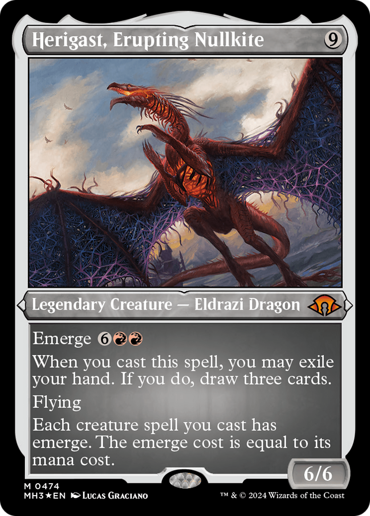 Herigast, Erupting Nullkite (Foil Etched) (MH3-474)  Foil - Modern Horizons 3