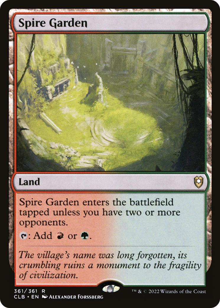 Spire Garden (CLB-361)  - Commander Legends: Battle for Baldur's Gate