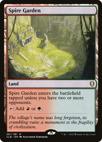 Spire Garden (CLB-361)  - Commander Legends: Battle for Baldur's Gate