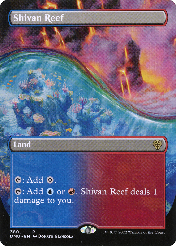 Shivan Reef (Borderless) (DMU-380)  Foil - Dominaria United