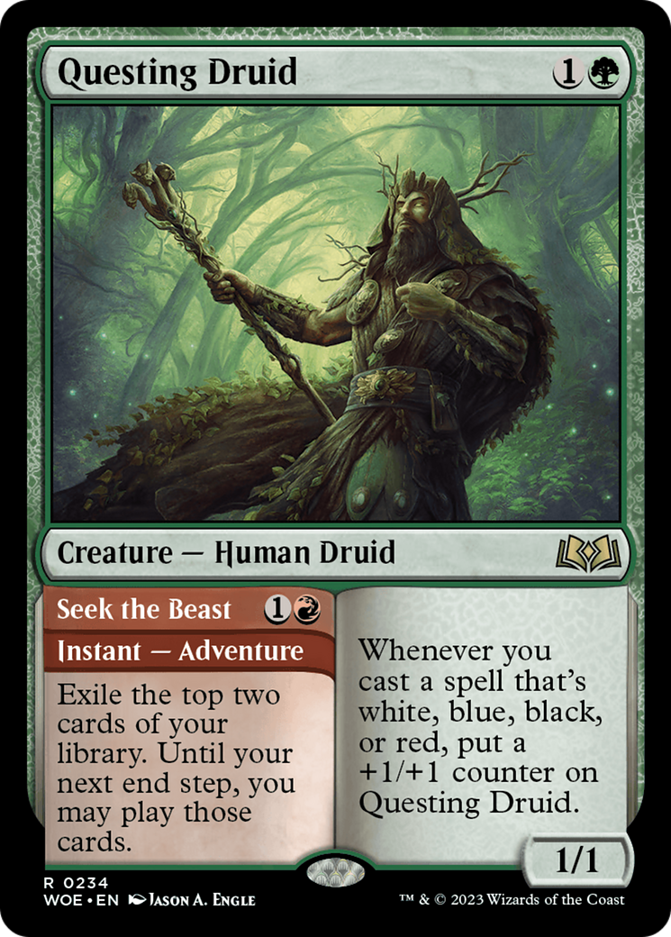 Questing Druid (WOE-234)  Foil - Wilds of Eldraine