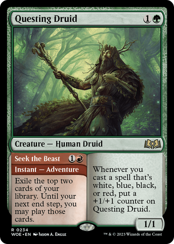 Questing Druid (WOE-234)  - Wilds of Eldraine