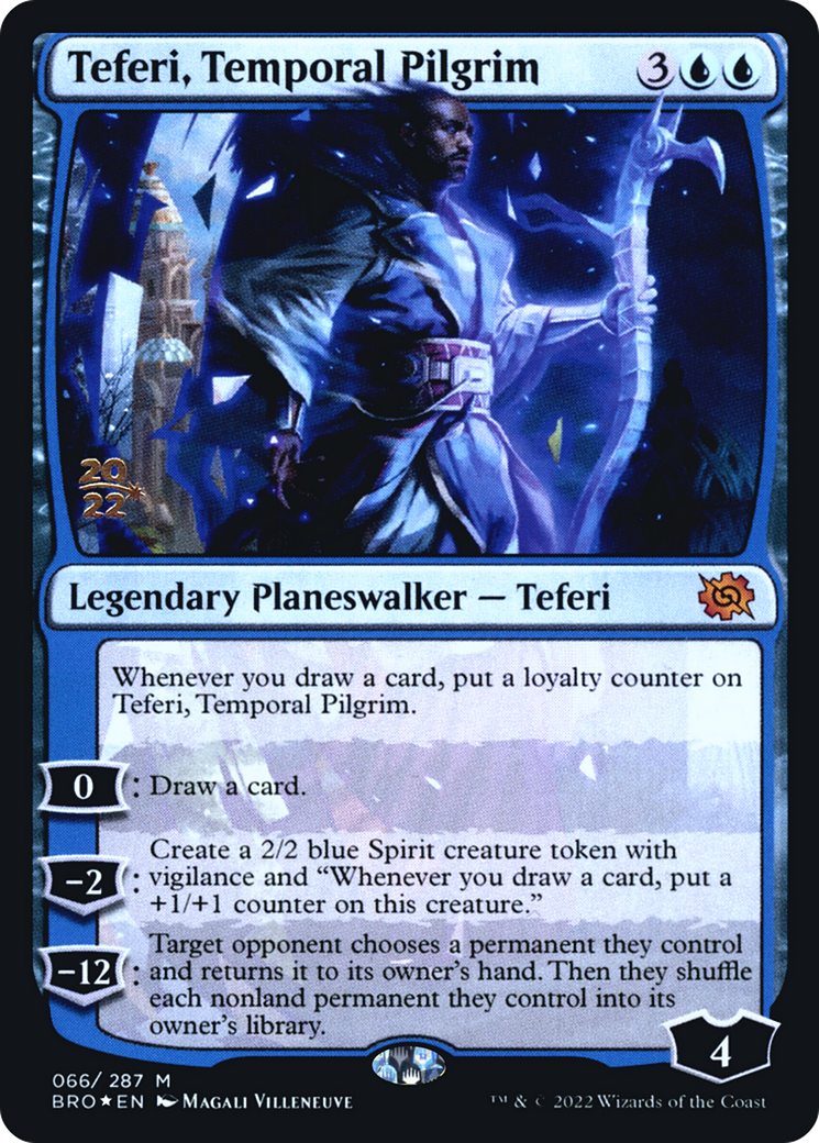 Teferi, Temporal Pilgrim (PRE-066)  Foil - The Brothers' War Promos