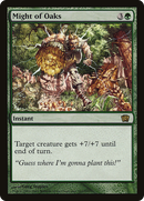 Might of Oaks (8ED-265★) - Eighth Edition Foil