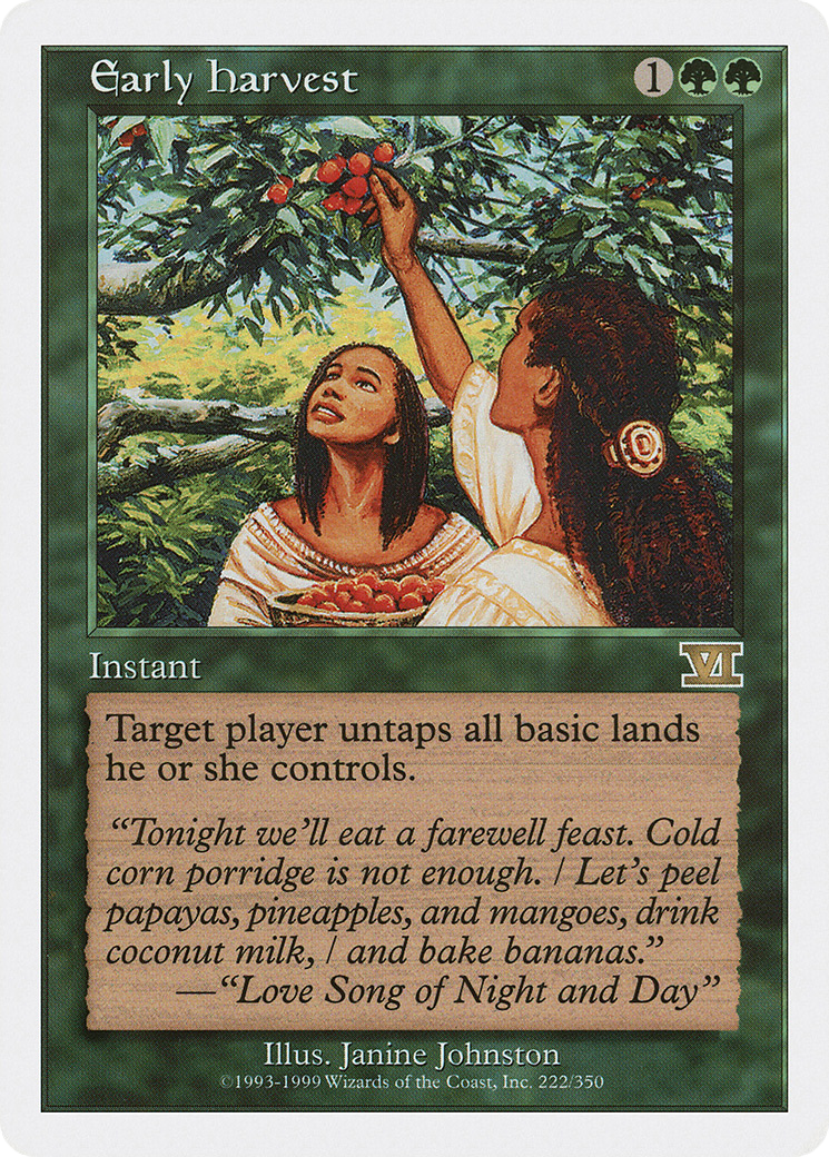 Early Harvest (6ED-222)  - Classic Sixth Edition