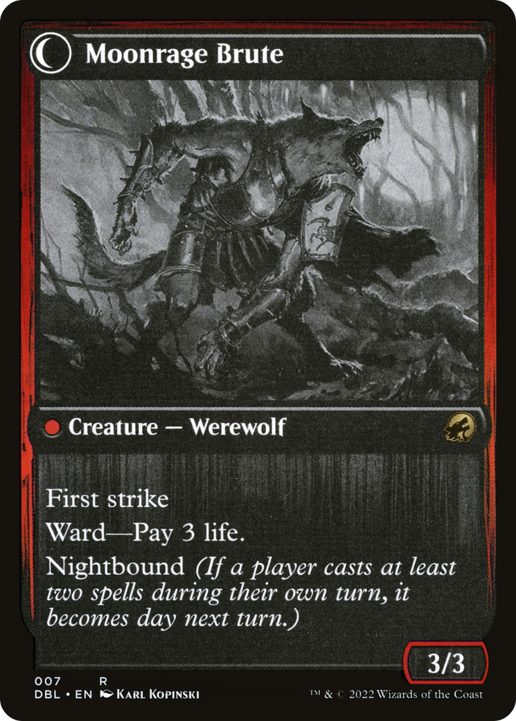 Brutal Cathar (DBL-007)  - Innistrad: Double Feature: (Double Faced Transform)