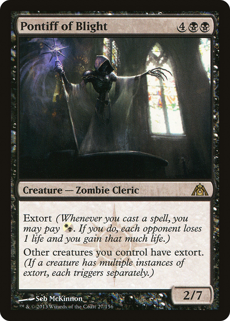 Pontiff of Blight (DGM-027)  Foil - Dragon's Maze