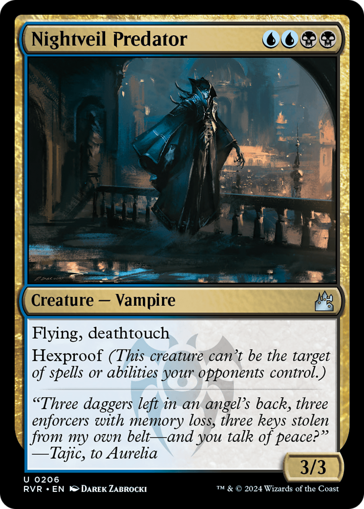 Nightveil Predator (RVR-206)  Foil - Ravnica Remastered