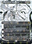 The Eternal Wanderer (Borderless) (Step-and-Compleat Foil) (ONE-422)  Foil - Phyrexia: All Will Be One: (Showcase)