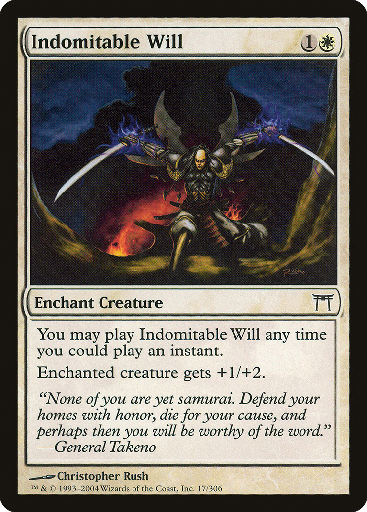 Indomitable Will (CHK-017)  Foil - Champions of Kamigawa