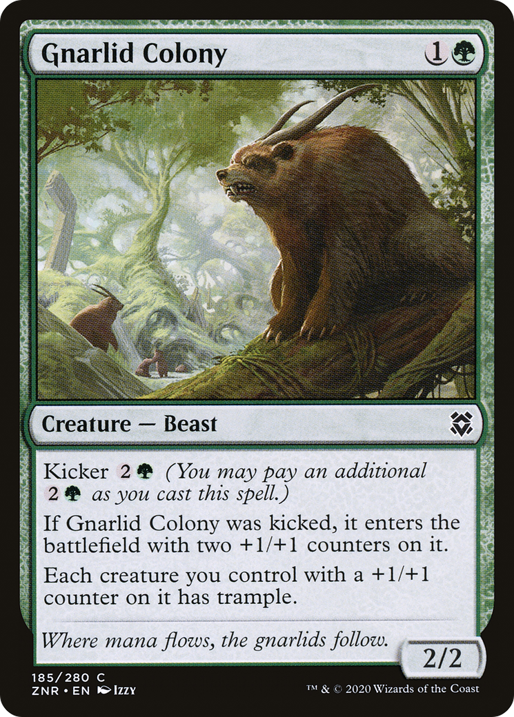 Gnarlid Colony (ZNR-185)  Foil - Zendikar Rising