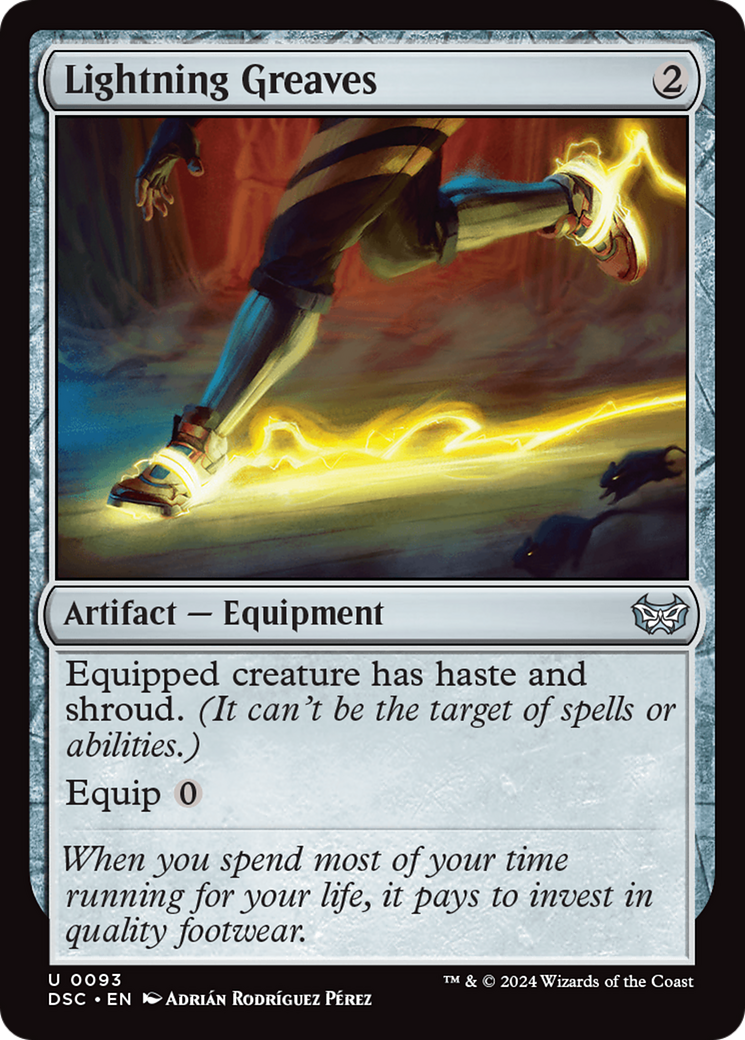 Lightning Greaves (DSC-093)  - Duskmourn: House of Horror Commander