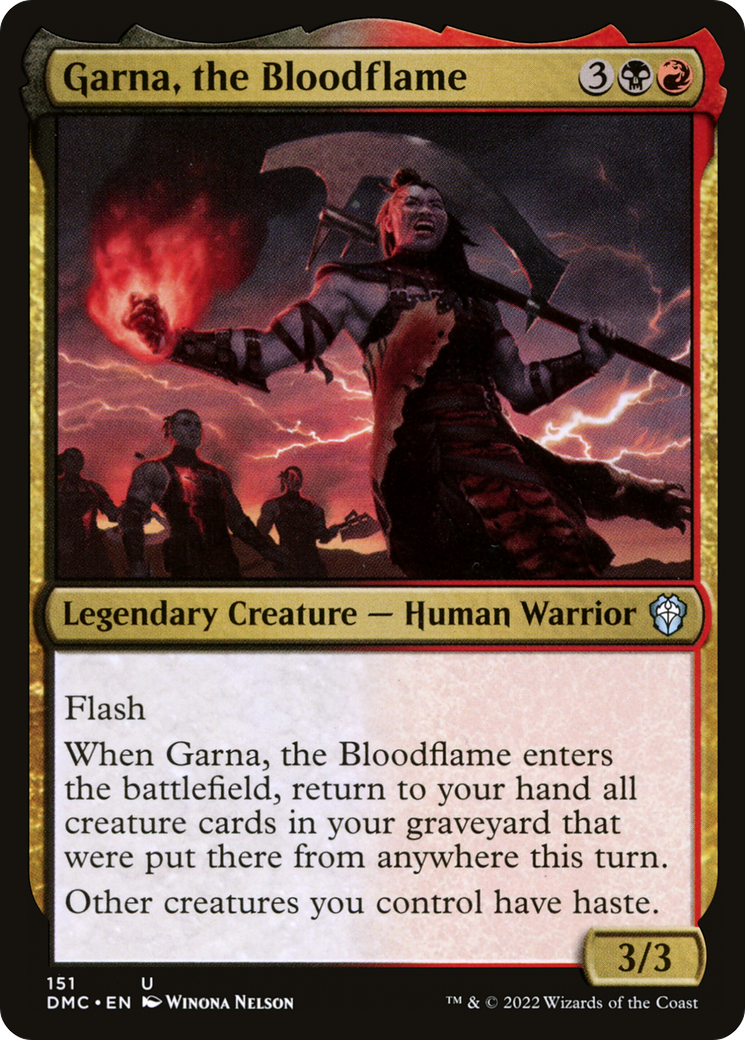 Garna, the Bloodflame (DMC-151)  - Dominaria United Commander