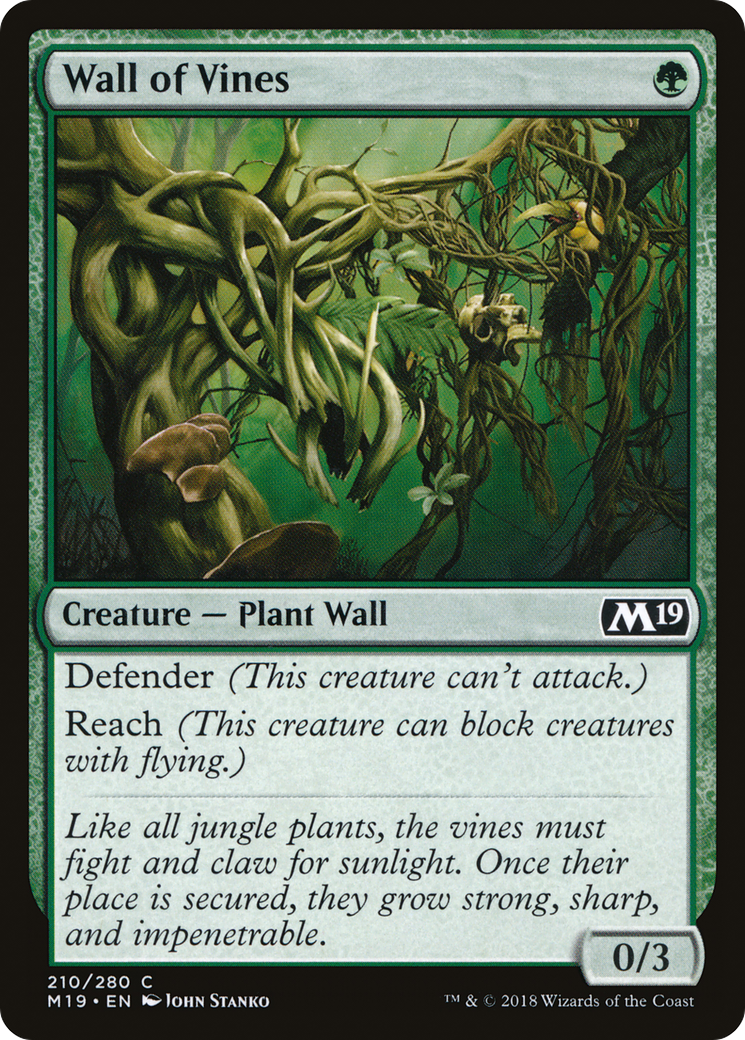 Wall of Vines (M19-210)  - Core Set 2019