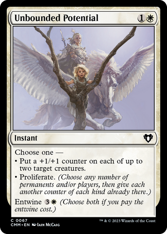 Unbounded Potential (CMM-067)  Foil - Commander Masters