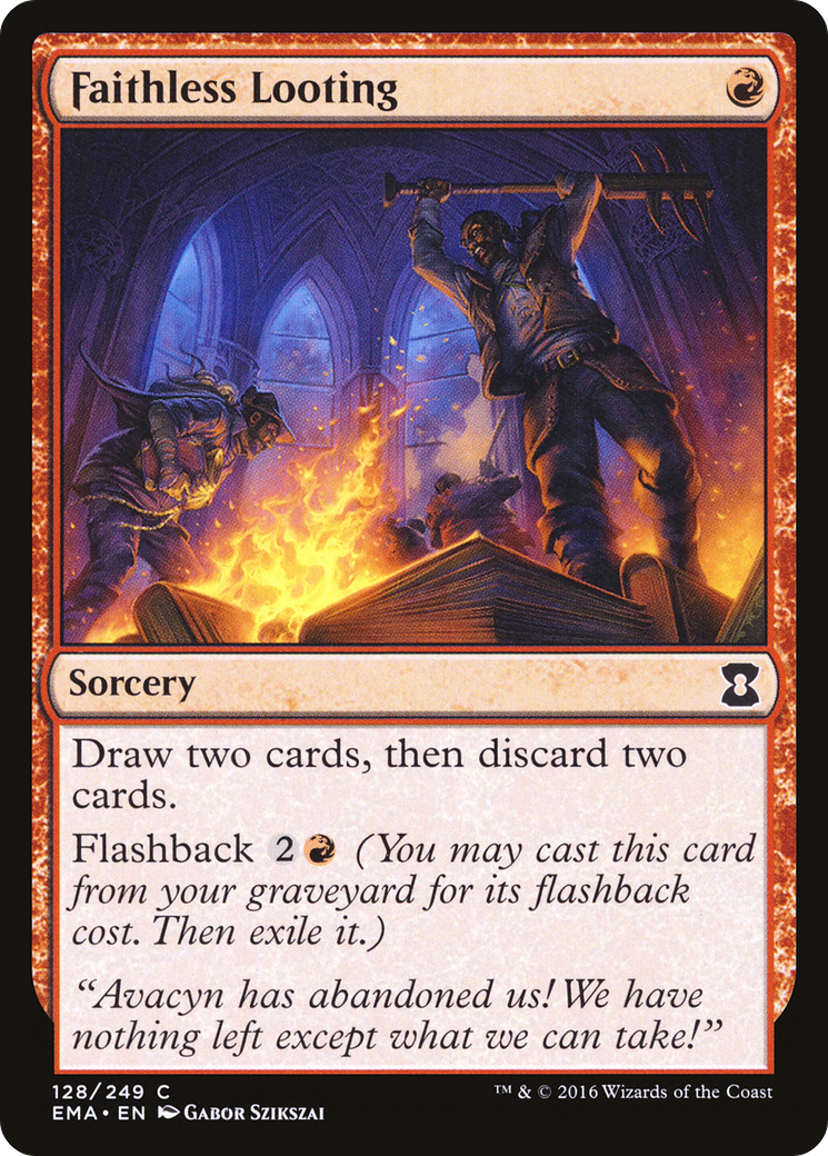 Faithless Looting (EMA-128)  Foil - Eternal Masters