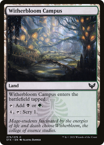 Witherbloom Campus (STX-275)  Foil - Strixhaven: School of Mages