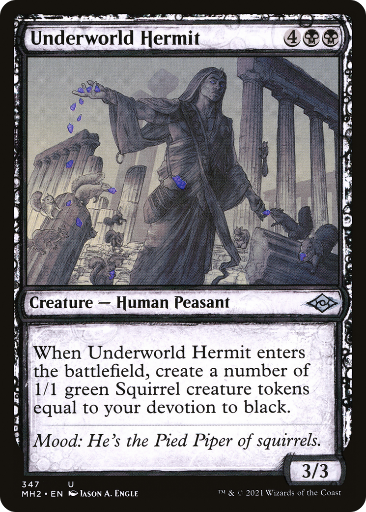 Underworld Hermit (Showcase) (MH2-347)  - Modern Horizons 2: (Showcase)