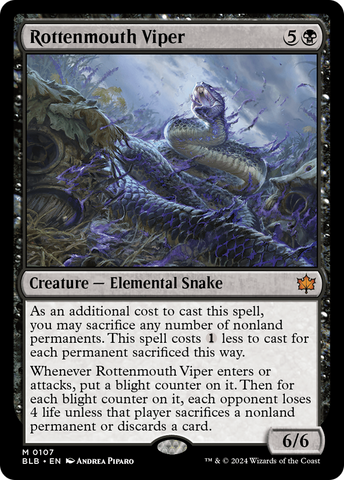 Rottenmouth Viper (BLB-107)  - Bloomburrow