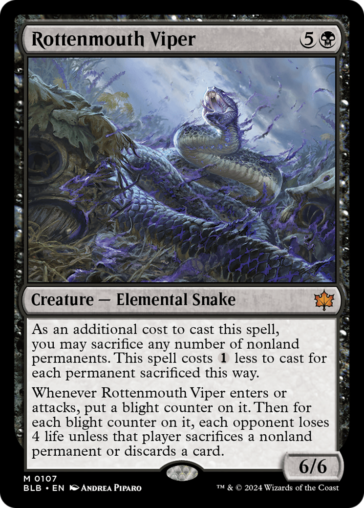 Rottenmouth Viper (BLB-107)  Foil - Bloomburrow