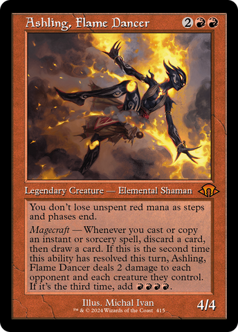 Ashling, Flame Dancer (Retro Frame) (MH3-415)  Foil - Modern Horizons 3