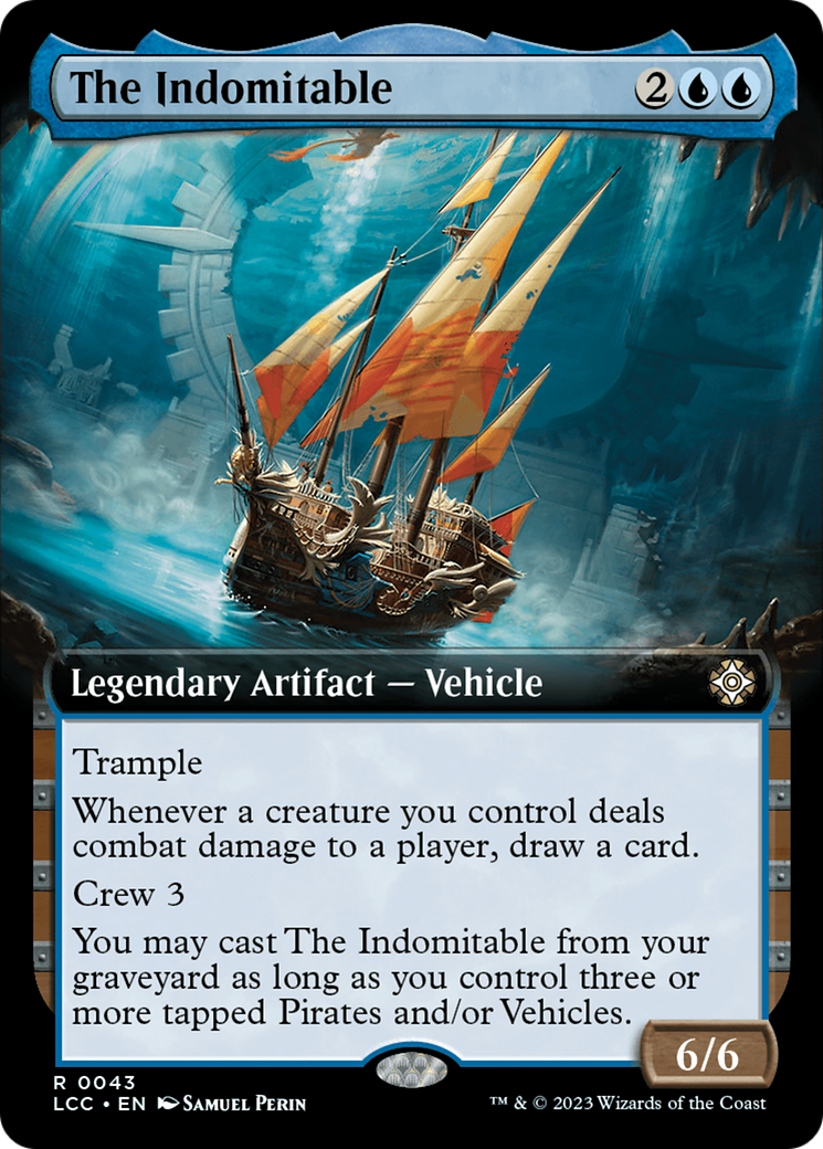 The Indomitable (Extended Art) (LCC-043)  - The Lost Caverns of Ixalan Commander: (Extended Art)