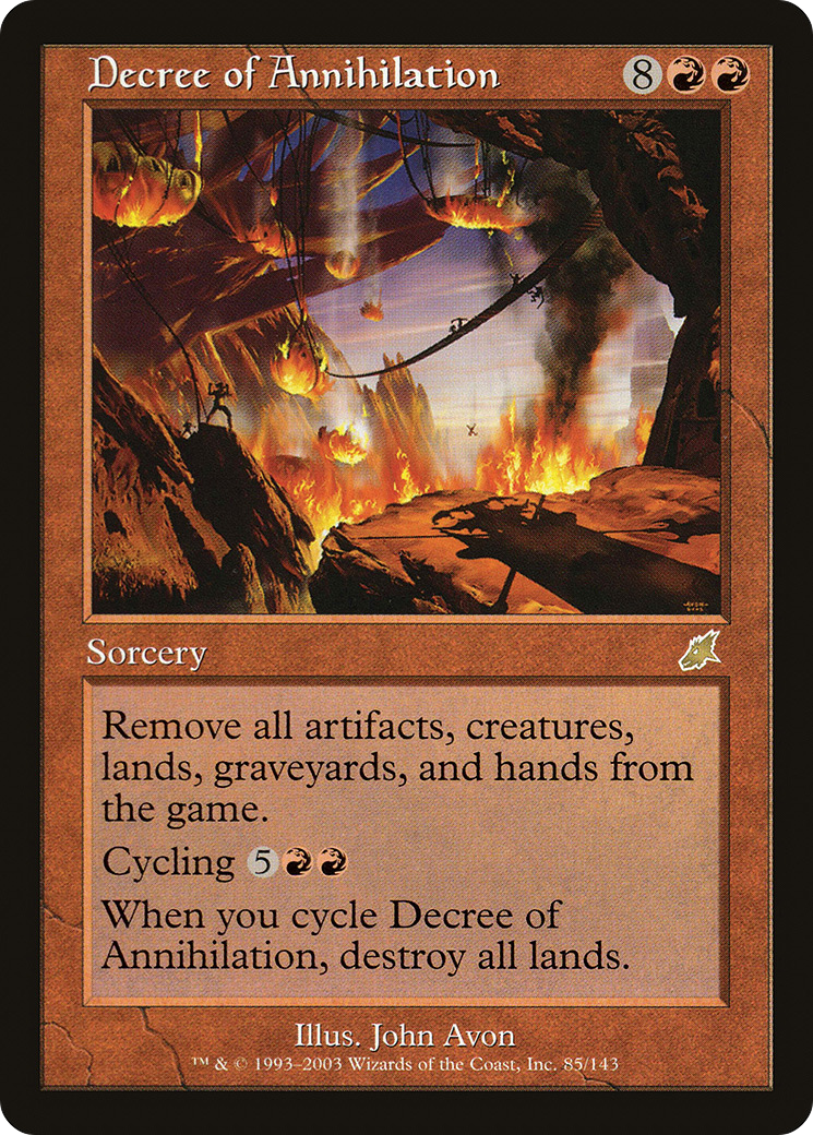 Decree of Annihilation (SCG-085) - Scourge Foil